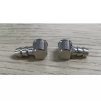 M6 90° Nickle plated water jacket inlet/outlet fitting