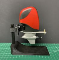 Scale Sevan Outboard with Metal Lower Unit: Red/Black