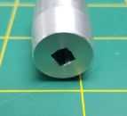 8mm - 1/4" (6.35mm) Square drive coupler